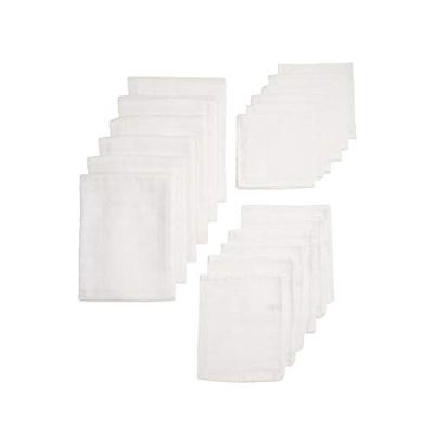 Meyco 458000 - Conjunto de moldes para musselina (18 peças, 100% algodão), cor branca