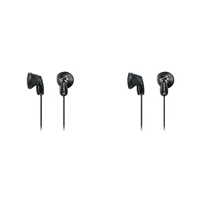 Sony MDR-E9LP Cuffie In-Ear, Nero (Confezione da 2)