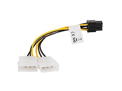 lanberg CA-HD6P-10CU-0015 Molex (3 poli) - Presa Molex a 3 poli e cavo Btx/Psu (6 poli), cavo a Y, multicolore