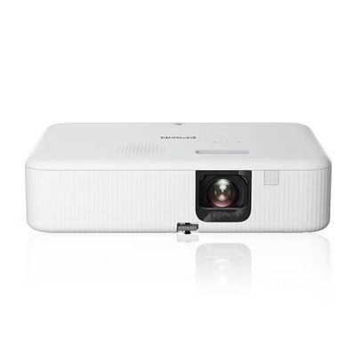 Epson CO-FH02 Videoproiettore Full HD 1080p 1920 x 1080, 16:9, Smart Android TV, 3000 Lumen, Tecnologia 3LCD, Correzione trapezoidale, Altoparlante 5W, Connessione USB/HDMI, Proiezione fino 391"