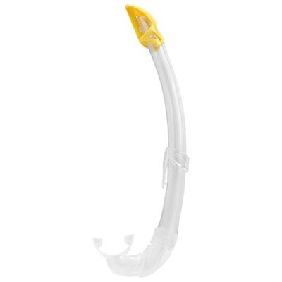Cressi Mexico Tubo de Snorkel, unissexo-adulto, transparente/amarelo, tamanho único