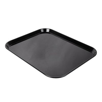 Bricka för kupolskydd 35,7 x 46 cm svart polykarbonat - 1 enheter