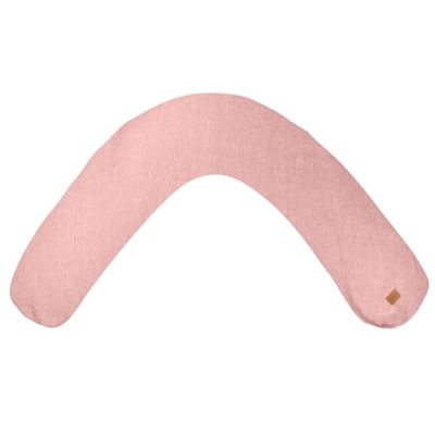 BÉABA, Big Flopsy, Multi-Function, Suitable for Sleeping/Nursing, Support, Hypoallergenic, Relaxation, Optimal Comfort, Soothing Night, Linen, Oekotex, Pink