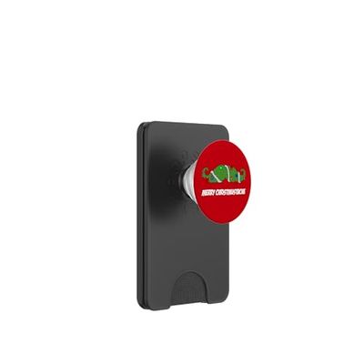 Feliz Navidad bigote navideño bigote divertido juego de palabras PopSockets PopWallet para MagSafe
