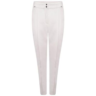 Dare 2B Sleek - Pantaloni Aderenti da Donna, Impermeabili, Traspiranti, Taglia L, Colore: Bianco