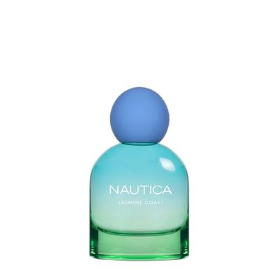 Nautica for Her Jasmine Coast Eau De Parfum, Mood-Boosting parfym, lugn och avkopplande, blommig fruktig doft, vegansk formel, långvarig doft 50 ml