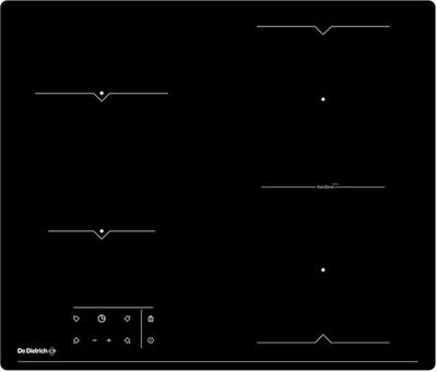 De Dietrich DPV265HB, Placa eléctrica Coal Black, Black