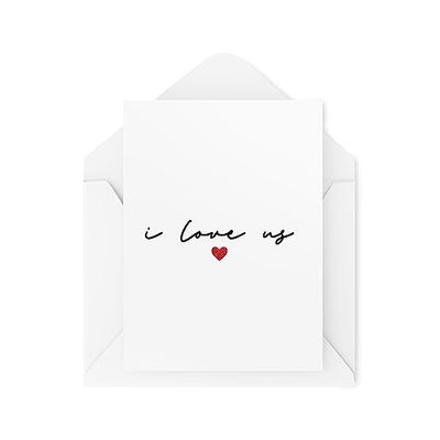 Jubileumkaarten - I Love Us - Kaarten voor Partners - Paar Kaarten - Huwelijksverjaardag Kaarten - Valentijnsdag Kaart - CBH1760