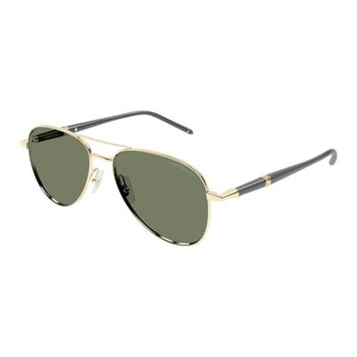 Montblanc Mb0345s Sunglass Man Metal, Occhiali Uomo, Multicolore, Taglia Unica