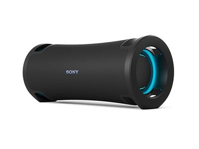 Sony ULT FIELD 7 - Draadloze Bluetooth speaker met ULT POWER SOUND, Ultieme diepe bas, X gebalanceerde luidspreker, 30 HR batterij, IP67, waterdicht, LED-verlichting, microfoon, gitaaringang - Zwart