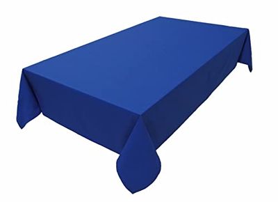 Tablecloth, Table Linen, 100% Cotton, Concept Collection, Choice of Colours and Sizes (Tablecloth - 150 x 260 cm, Royal Blue)