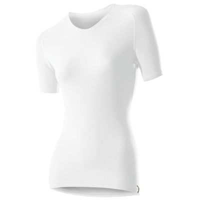 Löffler - Camiseta de Acampada y Senderismo para Mujer, tamaño 44, Color Blanco