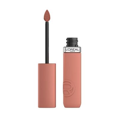 L'Oréal Paris Rossetto Liquido, Colore Intenso, Formula Matte a Lunga Durata, Resistente alle Sbavature, No transfer, Con Acido Ialuronico, Infaillible Matte Resistance, Tonalità: Worth It 601