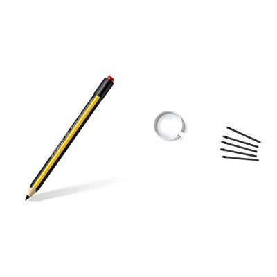 STAEDTLER Noris Digital Jumbo 180J 22; Stylus con Tecnología EMR Y Goma + Juego De 5 Puntas De Repuesto para Stylus Noris Digital, 18022 Sn