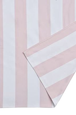 Sleepdown Striped Large Beach Towel Soft Microfiber Absorbent Swimming Pool Travel Camping Bath Sauna Gym Yoga with Bag - Blush - (160 x 90cm)