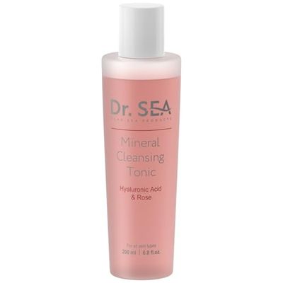 DR. SEA - Mineral Cleansing Toner with Hyaluronic Acid & Rose – Hydration, Purification & Glow – Removes Makeup, Regulates Sebum & Soothes – 200ml