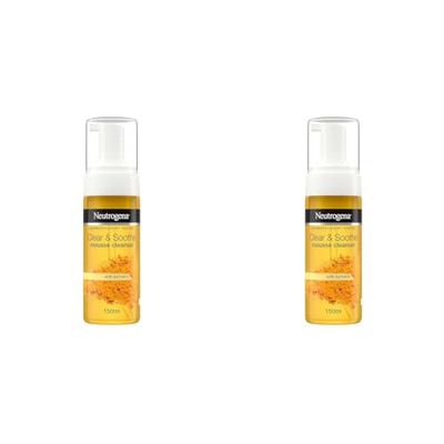 Neutrogena Clear and Soothe Mousse Cleanser, 150 ml (Pack of 2)