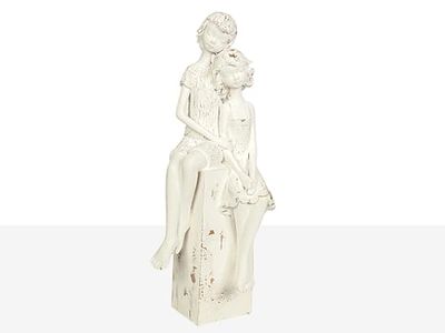 FIGURA PAREJA NIÑOS RESINA