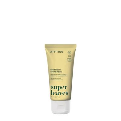 ATTITUDE Hand Cream, EWG Verified, Plant and Mineral-Based, Dermatologically Tested, Vegan Personal Care Products, Lemon Leaves, 75 mL