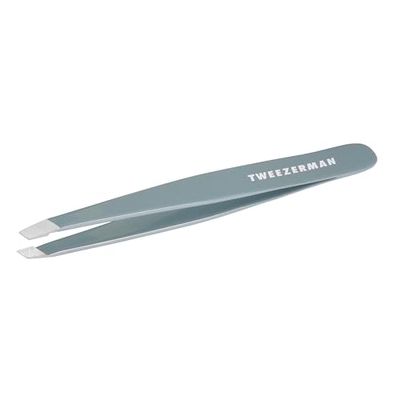 Tweezerman Mist Blue Slant Tweezer - Hair Removal Tweezers, Stainless Steel