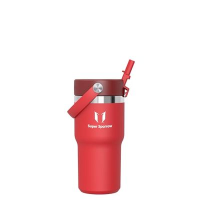 Sparrow Water Bottle Insulated 620ml - Twistpath Tumbler With Flex Straw Cap - BPA-Free & Leakproof Metal Flask - Travel Mug for Cup Holders - Ideal for Home, Office or Car