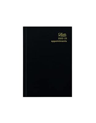 Letts Standard - Agenda con appuntamenti, formato A6, colore: Nero