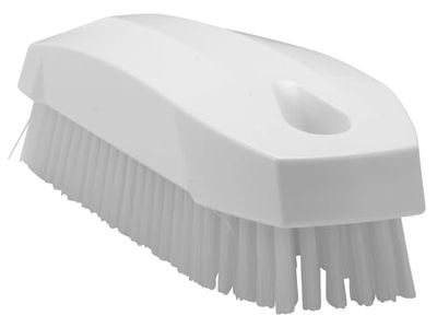 Vikan - Higiene - Cepillo para uñas - Fibras duras - 130 mm - Blanco