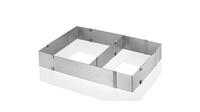 Küchenprofi 0805842800 Anneau à gâteau réglable, rectangulaire