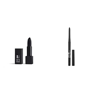 3INA MAKEUP - Vegan - The Lipstick 900 + The Automatic Lip Pencil 900 - Rossetto Matte - Matita Labbra Retrattile a Lunga Durata - Makeup Set