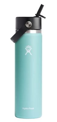 Hydro Flask Bottiglia con Tappo di Paglia Flessibile a Bocca Larga, Borraccia Unisex, Rugiada, 24oz