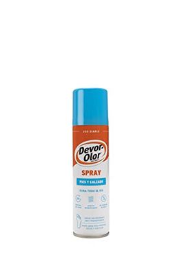 Devor-Olor | Spray pés e calçado, proteção superior contra odor e suor, desodorizante e antitranspirante para prevenir e eliminar instantaneamente o odor dos pés, 150 ml