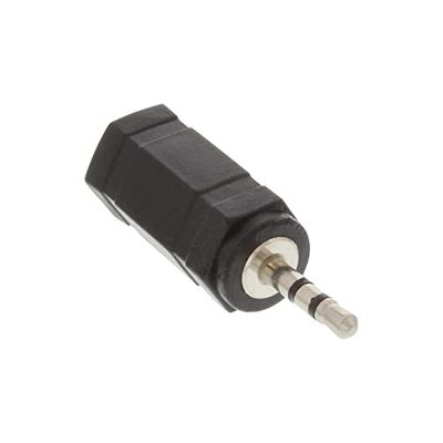 InLine 20139 Adattatore Audio, Spina Jack 2.5 mm a Presa Jack 3.5 mm, Stereo, Nero