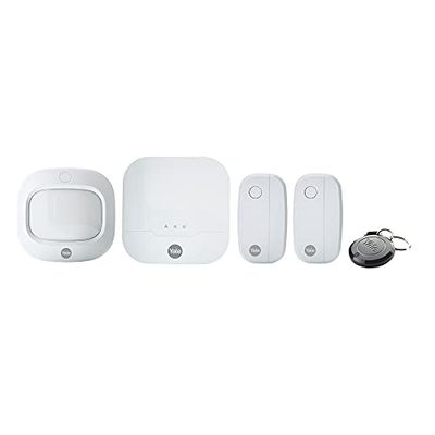 Yale IA-311 Alarme Sync Smart Home - 5 peças - Hub- sensor de porta / janela - detetor de movimento- porta-chaves- geolocalização- compatível com Alexa- Google Assistente - Philips Hue