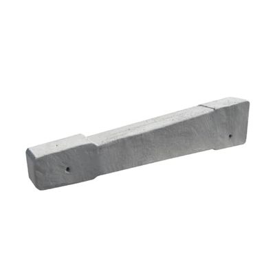 Zavorre in calcestruzzo inclinazione 5° con due boccole M8 per il montaggio - dimensioni cm.104x12xh.23/14 altezza - disponibile in diverse inclinazione da 0°/5°/10°/15°/30° - Notaro Manufatti