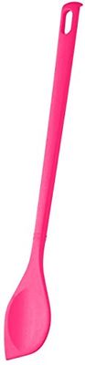 Fackelmann Coral pontiaguda colher 30 cm tropical, (com função revestida de notebook de plástico para panelas e frigideiras (cor: Coral), quantidade: 1 peça, aprox. 30 cm
