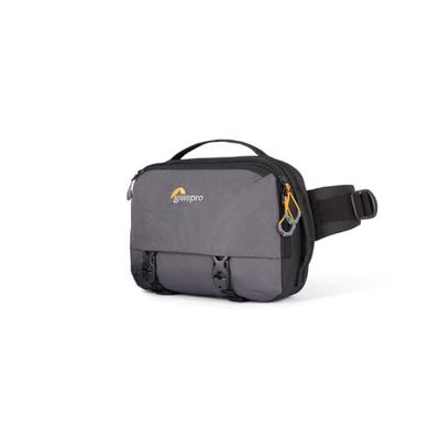 Lowepro Trekker Lite SLX 120, kompakt kameraryggsäck med surfplatteficka, kameraväska för full ram spegellös, stativfäste, vattenflaskhållare, grå