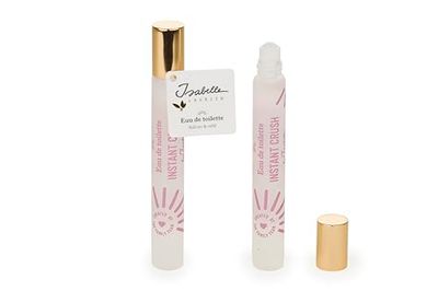 ISABELLE LAURIER - Eau de toilette pour femme - Parfum de poche Roll on INSTANT CRUSH - Format voyage 10ml - Made in France