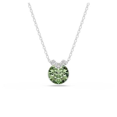 Swarovski Pendentif Bella V, Taille ronde, Vert, Placage de ton or