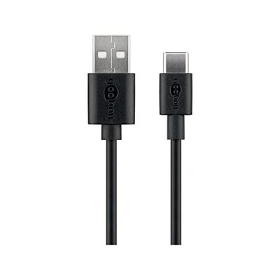 Goobay 38675 - Cabo de carregamento USB-C, preto