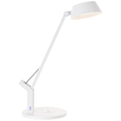 Brilliant lampada, lampada da tavolo Kaila LED con base di ricarica a induzione bianca, 1x LED integrato, 8W LED integrato, (710lm, 3100-6100K), ricarica wireless di dispositivi mobili