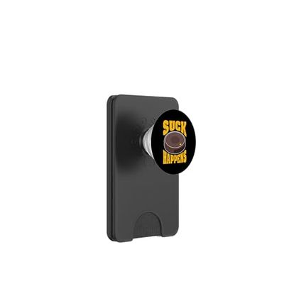Suck Happens Robot Aspiradora Humor Diseño PopSockets PopWallet para MagSafe