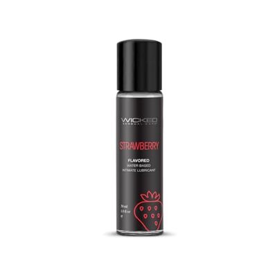 Wicked Sensual Care Aqua Strawberry Flavored Lubricant 30 ml Transparent