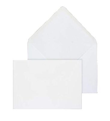 Blake Purely Everyday B6 125 x 176 mm 90 g/m² Enveloppes d'Invitation Gommée Rabat Pointu (ENV2176) Blanc - Boîte de 1000