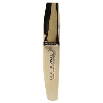 Max Factor Mascara Volumizzante Rinforzante Lash Revival, con Estratti di Bamboo e Oli Naturali, 11.5 ml, 002 Black Brown