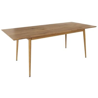 HOME DECO FACTORY Home Deco FACTORY-HD0191-Table Salon, Salle à Manger Table Extensible 160 200Cm Paxton, Bois d'ingénierie, Marron, 160x75x90