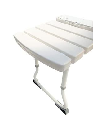 Tabouret Pliable pour Cabine de Douche - Assise Confortable - Peu Encombrant - Fixation au Mur - Hauteur Réglable - Facile à Entretenir - Strapontin de Douche Mayotte