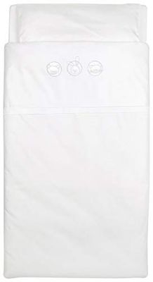Kuli-Muli 152 babybeddengoed Petits animaux 100/135/40 cm, wit