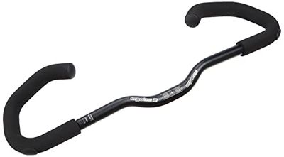 ergotec Fahrradlenker Lenkerbügel AHS-Basic 25,4 / Alumínio Al6061-t6, mit Lenkerenden, Comfort und Soft-griffüberzug Fornbar, unissexo para adulto, preto/areia, 25,4