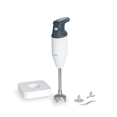 Lacor - 61664 - Batidora ProVite, de Precisión, 170W, 22.000 r.p.m, Cuchillas Intercambiables, Sistema Anti-Salpicaduras, Mango Ergonómico, Acero Inoxidable