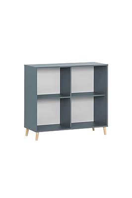 Schildmeyer - Scaffale in legno derivato con 4 scomparti, grigio Fjord